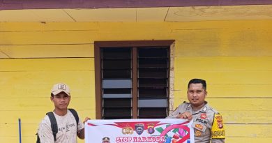 Bhabinkamtibmas Desa Bukit Indah Sosialisasikan Bahaya Penyalahgunaan Narkoba