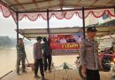 Polsek Antang Kalang Pasang Spanduk Imbauan Cegah Karhutla di Desa Tumbang Kalang