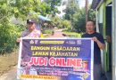 Cegah Judi Online , Polsek Pulau Hanaut Laksanakan Sosialisasi pada Warga
